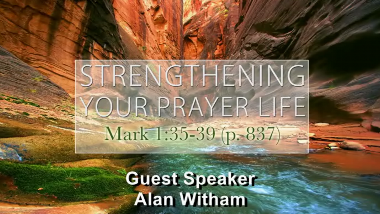 Strengthening Your Prayer Life – Ballardsville Baptist Church